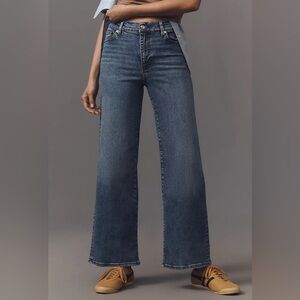 NWT FRAME Le Slim Palazzo High-Rise Wide-Leg Jeans
